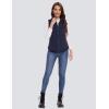 imageMAGCOMSEN Womens Fleece Vest with Zipper Pockets Zip Up Sleeveless Jackets Lightweight Soft Warm Polar Vest OuterwearNavy Blue
