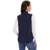 imageMAGCOMSEN Womens Fleece Vest with Zipper Pockets Zip Up Sleeveless Jackets Lightweight Soft Warm Polar Vest OuterwearNavy Blue