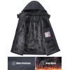 imageMAGCOMSEN Womens Winter Coats Waterproof Insulated Snow Ski Jacket Hood Fleece Lined Warm Mountain Snowboarding WindbreakerCarbongrey