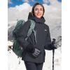 imageMAGCOMSEN Womens Winter Coats Waterproof Insulated Snow Ski Jacket Hood Fleece Lined Warm Mountain Snowboarding WindbreakerCarbongrey