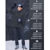 imageMAGCOMSEN Womens Winter Coats Waterproof Insulated Snow Ski Jacket Hood Fleece Lined Warm Mountain Snowboarding WindbreakerCarbongrey