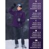 imageMAGCOMSEN Womens Winter Coats Waterproof Insulated Snow Ski Jacket Hood Fleece Lined Warm Mountain Snowboarding WindbreakerDeeppurple