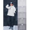 imageMAGCOMSEN Womens Winter Coats Waterproof Insulated Snow Ski Jacket Hood Fleece Lined Warm Mountain Snowboarding WindbreakerWhite