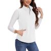 imageMAGCOMSEN Womens Fleece Vest with Zipper Pockets Zip Up Sleeveless Jackets Lightweight Soft Warm Polar Vest OuterwearWhite
