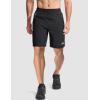 imageMAGCOMSEN Mens Athletic Running Shorts 9quot Quick Dry Lightweight Sport Workout Hiking Gym Shorts with Zipper PocketsBlack