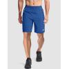 imageMAGCOMSEN Mens Athletic Running Shorts 9quot Quick Dry Lightweight Sport Workout Hiking Gym Shorts with Zipper PocketsBlue