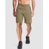 imageMAGCOMSEN Mens Athletic Running Shorts 9quot Quick Dry Lightweight Sport Workout Hiking Gym Shorts with Zipper PocketsKhaki