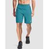 imageMAGCOMSEN Mens Athletic Running Shorts 9quot Quick Dry Lightweight Sport Workout Hiking Gym Shorts with Zipper PocketsLake Blue