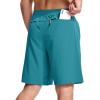imageMAGCOMSEN Mens Athletic Running Shorts 9quot Quick Dry Lightweight Sport Workout Hiking Gym Shorts with Zipper PocketsLake Blue