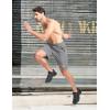 imageMAGCOMSEN Mens Athletic Running Shorts 9quot Quick Dry Lightweight Sport Workout Hiking Gym Shorts with Zipper PocketsLight Grey
