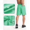 imageMAGCOMSEN Mens Athletic Running Shorts 9quot Quick Dry Lightweight Sport Workout Hiking Gym Shorts with Zipper PocketsMint Green