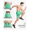 imageMAGCOMSEN Mens Athletic Running Shorts 9quot Quick Dry Lightweight Sport Workout Hiking Gym Shorts with Zipper PocketsMint Green