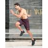 imageMAGCOMSEN Mens Athletic Running Shorts 9quot Quick Dry Lightweight Sport Workout Hiking Gym Shorts with Zipper PocketsPurple Red
