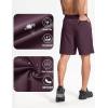 imageMAGCOMSEN Mens Athletic Running Shorts 9quot Quick Dry Lightweight Sport Workout Hiking Gym Shorts with Zipper PocketsPurple Red