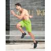 imageMAGCOMSEN Mens Athletic Running Shorts 9quot Quick Dry Lightweight Sport Workout Hiking Gym Shorts with Zipper PocketsYellow Green
