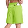 imageMAGCOMSEN Mens Athletic Running Shorts 9quot Quick Dry Lightweight Sport Workout Hiking Gym Shorts with Zipper PocketsYellow Green