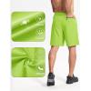 imageMAGCOMSEN Mens Athletic Running Shorts 9quot Quick Dry Lightweight Sport Workout Hiking Gym Shorts with Zipper PocketsYellow Green