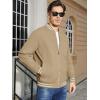imageMAGCOMSEN Mens Bomber Jacket Lightweight Casual Zip Up Windbreaker Spring Fall Golf Coat with PocketsKhaki