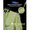 imageMAGCOMSEN Mens Bomber Jacket Lightweight Casual Zip Up Windbreaker Spring Fall Golf Coat with PocketsOlive Green