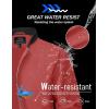 imageMAGCOMSEN Mens Bomber Jacket Lightweight Casual Zip Up Windbreaker Spring Fall Golf Coat with PocketsOrange Red