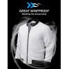 imageMAGCOMSEN Mens Bomber Jacket Lightweight Casual Zip Up Windbreaker Spring Fall Golf Coat with PocketsWhite