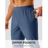 imageMAGCOMSEN Mens Golf Pants Stretch Joggers with Zipper Pockets Work Casual Slack for MenBlue Grey