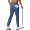imageMAGCOMSEN Mens Golf Pants Stretch Joggers with Zipper Pockets Work Casual Slack for MenBlue Grey