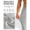 imageMAGCOMSEN Mens Golf Pants Stretch Joggers with Zipper Pockets Work Casual Slack for MenLight Grey