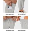 imageMAGCOMSEN Mens Golf Pants Stretch Joggers with Zipper Pockets Work Casual Slack for MenLight Grey