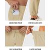 imageMAGCOMSEN Mens Golf Pants Stretch Joggers with Zipper Pockets Work Casual Slack for MenLight Khaki