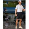 imageMAGCOMSEN Mens Golf Shorts 7quot Quick Dry Lightweight Stretch Casual Shorts with 6 Pockets Dress Work HikingBlack