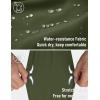 imageMAGCOMSEN Mens Golf Shorts 9 Inch Inseam Quick Dry Casual Shorts Stretch Hiking Dress Work Shorts with 4 Pockets Flat FrontArmy Green