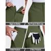imageMAGCOMSEN Mens Golf Shorts 9 Inch Inseam Quick Dry Casual Shorts Stretch Hiking Dress Work Shorts with 4 Pockets Flat FrontArmy Green
