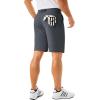imageMAGCOMSEN Mens Golf Shorts 9 Inch Inseam Quick Dry Casual Shorts Stretch Hiking Dress Work Shorts with 4 Pockets Flat FrontDark Grey