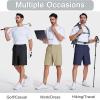 imageMAGCOMSEN Mens Golf Shorts 9 Inch Inseam Quick Dry Casual Shorts Stretch Hiking Dress Work Shorts with 4 Pockets Flat FrontLight Blue
