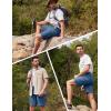 imageMAGCOMSEN Mens Hiking Cargo Shorts 10quot Lightweight Outdoor Work Shorts for Men Travel Casual with 5 PocketsBluegray