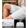 imageMAGCOMSEN Mens Hiking Cargo Shorts 10quot Lightweight Outdoor Work Shorts for Men Travel Casual with 5 PocketsWhite