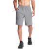 imageMAGCOMSEN Mens Hiking Shorts 9quot Quick Dry Lightweight Running Shorts with Zipper Pockets for Workout Athletic Sport3light Grey