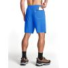 imageMAGCOMSEN Mens Hiking Shorts 9quot Quick Dry Lightweight Running Shorts with Zipper Pockets for Workout Athletic SportBright Blue