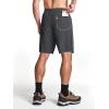 imageMAGCOMSEN Mens Hiking Shorts 9quot Quick Dry Lightweight Running Shorts with Zipper Pockets for Workout Athletic SportDark Grey