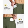 imageMAGCOMSEN Mens Lightweight Hiking Pants with 4 Pockets Water Resistant Quick Dry Fishing Travel Work Outddoor PantsArmygreen