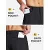 imageMAGCOMSEN Mens Lightweight Hiking Pants with 4 Pockets Water Resistant Quick Dry Fishing Travel Work Outddoor PantsBlack