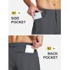 imageMAGCOMSEN Mens Lightweight Hiking Pants with 4 Pockets Water Resistant Quick Dry Fishing Travel Work Outddoor PantsDarkgrey