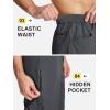 imageMAGCOMSEN Mens Lightweight Hiking Pants with 4 Pockets Water Resistant Quick Dry Fishing Travel Work Outddoor PantsDarkgrey