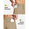 imageMAGCOMSEN Mens Lightweight Hiking Pants with 4 Pockets Water Resistant Quick Dry Fishing Travel Work Outddoor PantsKhaki