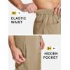 imageMAGCOMSEN Mens Lightweight Hiking Pants with 4 Pockets Water Resistant Quick Dry Fishing Travel Work Outddoor PantsKhaki