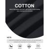 imageMAGCOMSEN Mens Long Sleeve Shirt with Pocket Cotton Crew Neck Shirts Casual Lightweight TShirt01black