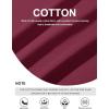 imageMAGCOMSEN Mens Long Sleeve Shirt with Pocket Cotton Crew Neck Shirts Casual Lightweight TShirt09wine Red