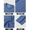imageMAGCOMSEN Mens Long Sleeve Shirt with Pocket Cotton Crew Neck Shirts Casual Lightweight TShirt10grey Blue