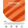 imageMAGCOMSEN Mens Long Sleeve Shirt with Pocket Cotton Crew Neck Shirts Casual Lightweight TShirt13orange